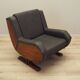 Leather armchair, Italian design, 1970s, production: Italy