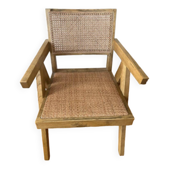 Cane armchair