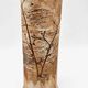 Asymmetrical soliflore in stoneware by Derek Rowe Underground Pottery Australia.