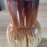 Vintage glazed terracotta vase