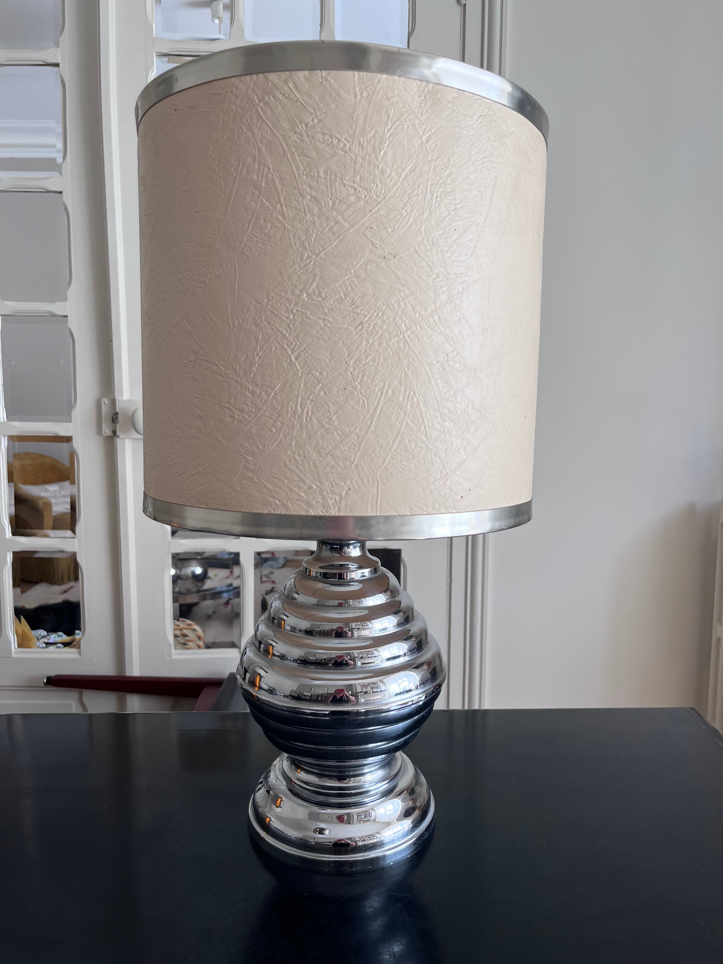 Lamp in chrome metal 70s