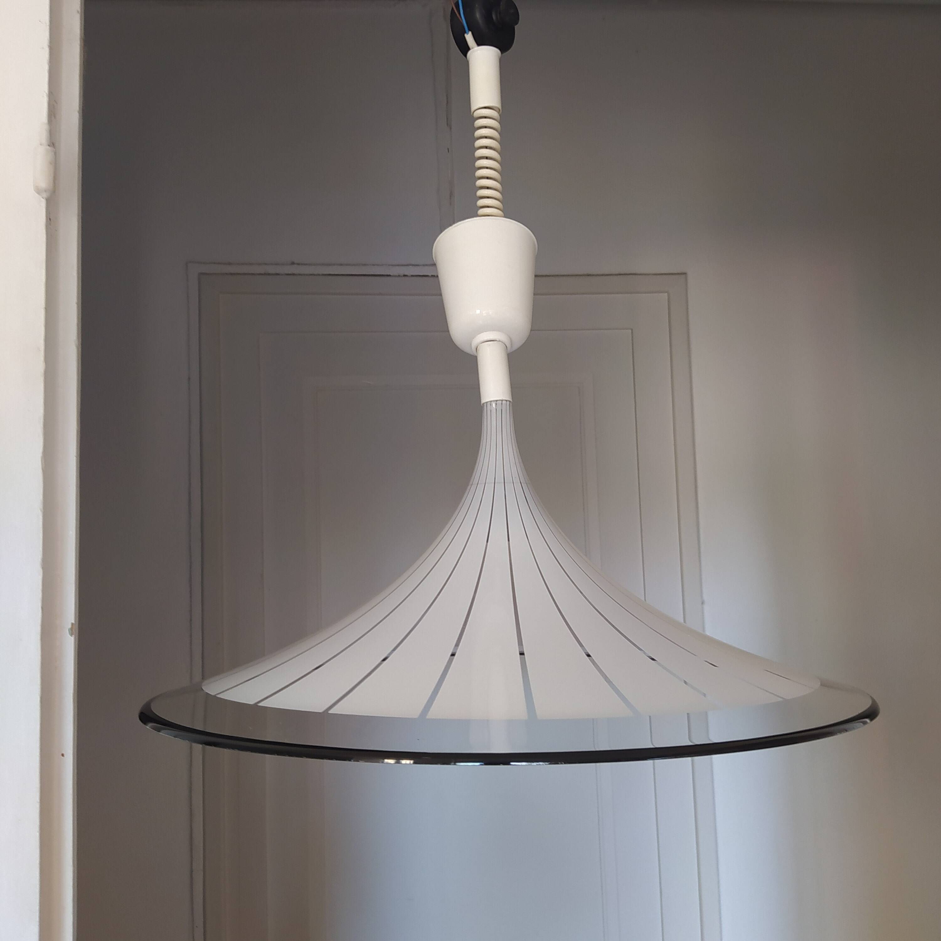 Trumpet shaped ceiling light year 1970 Silent Italy