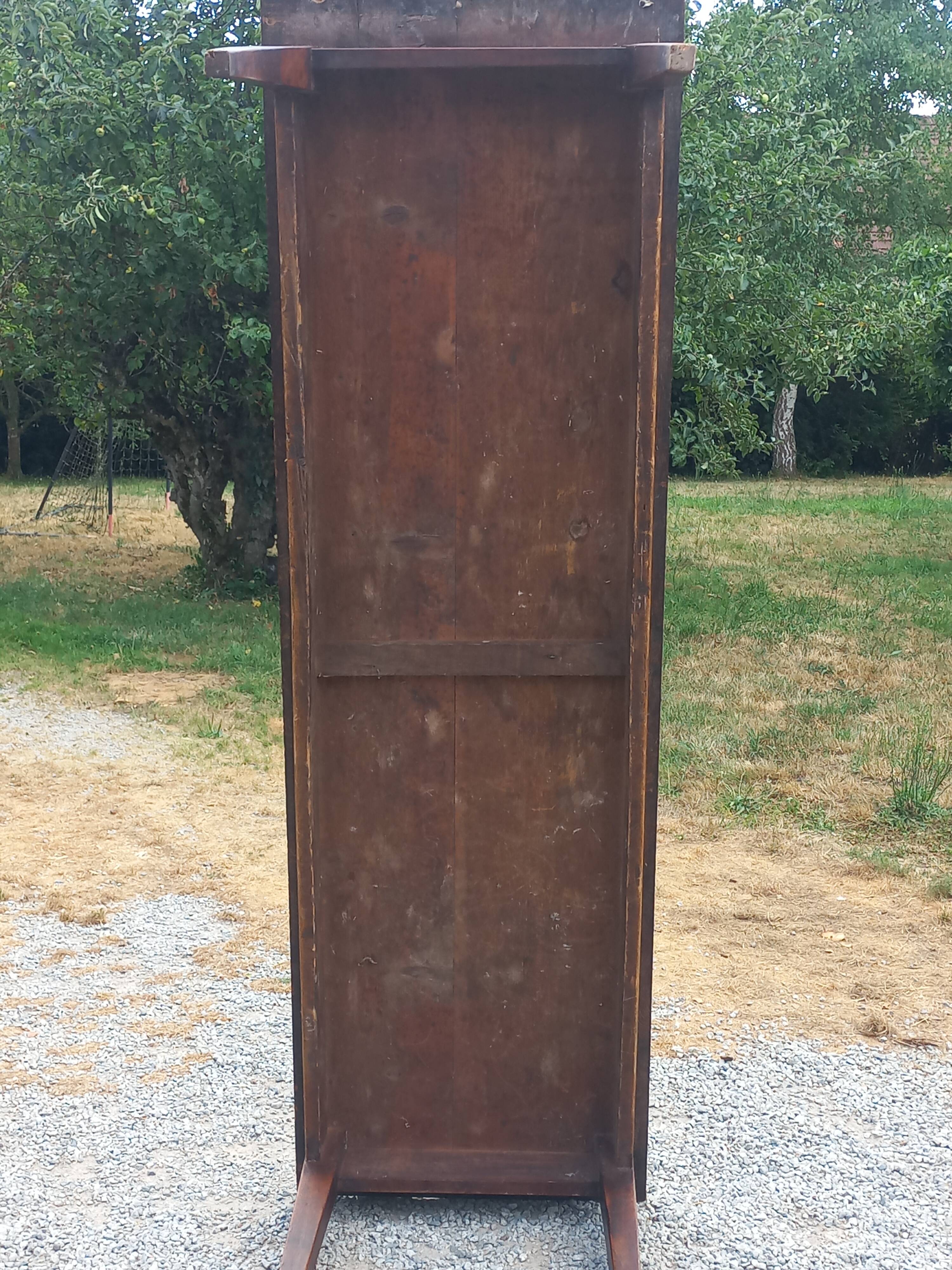 19th century farmhouse table with spindle legs, 225cm