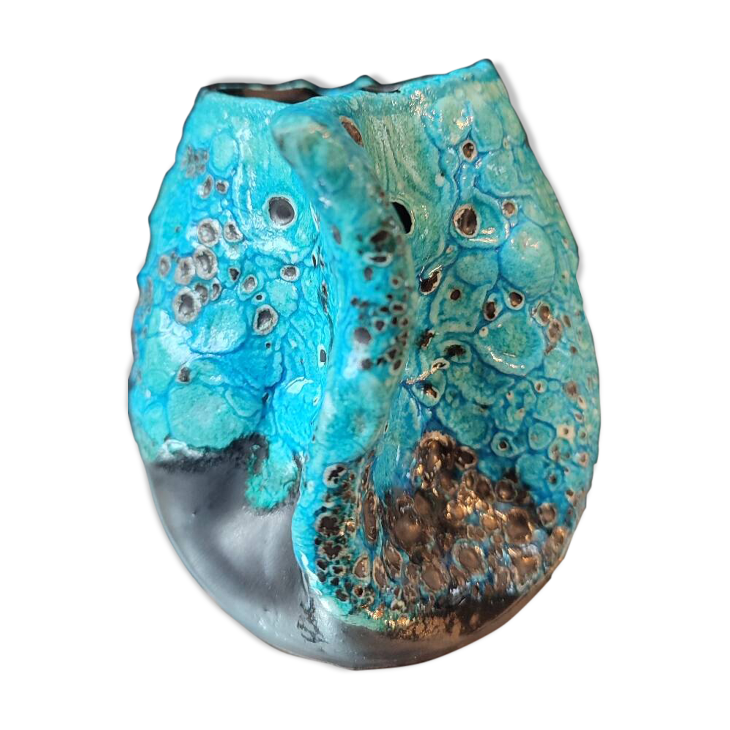 Small ceramic milk jug Cyclope Emaux des Glaciers