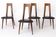 Set of 4 Vintage German Dining Chairs, 1960s, Ernst Martin Dettinger, Veil