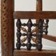 Vintage moroccan table in wood, copper and mother-of-pearl