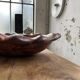 XL thuja root wooden dish