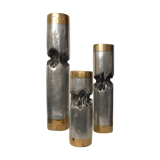 Ensemble de trois bougeoirs brutalistes, David Marshall, 1970