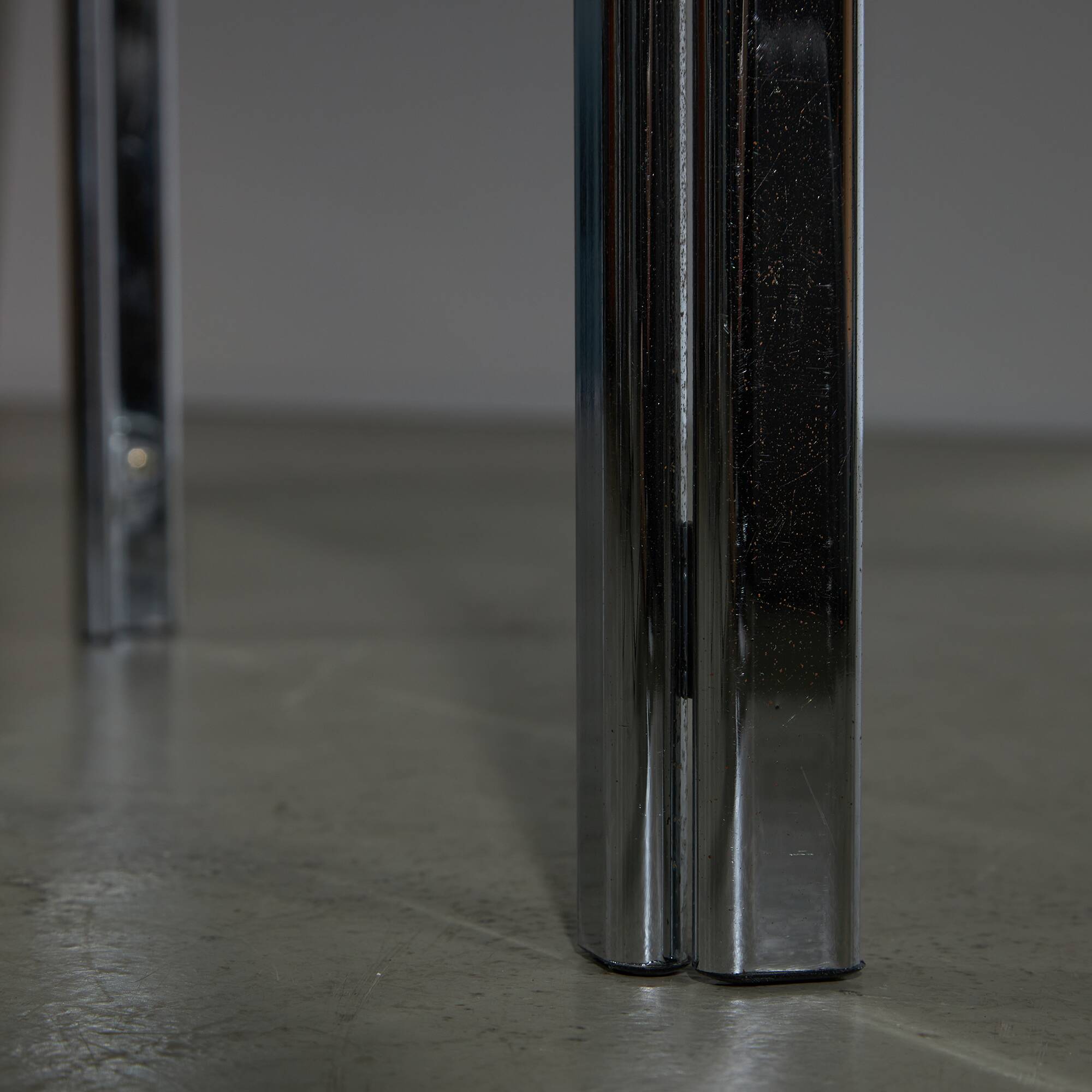 Coffee Table on Curved Chrome Legs