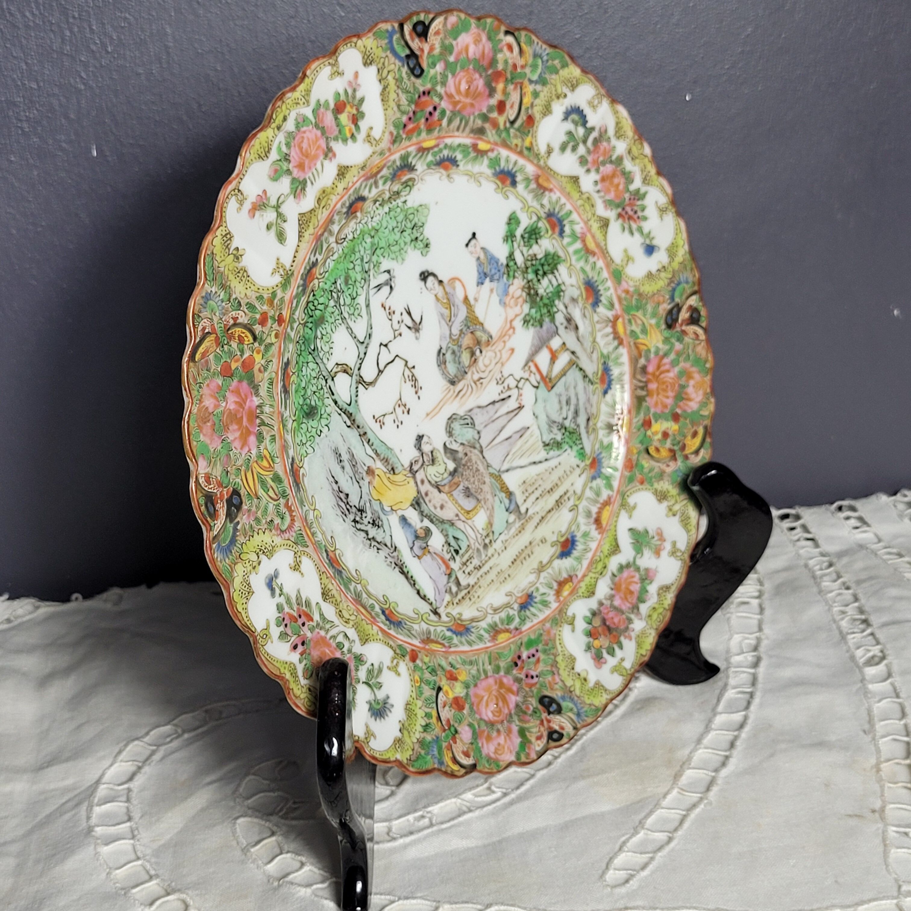 Chinese plate Canton porcelain