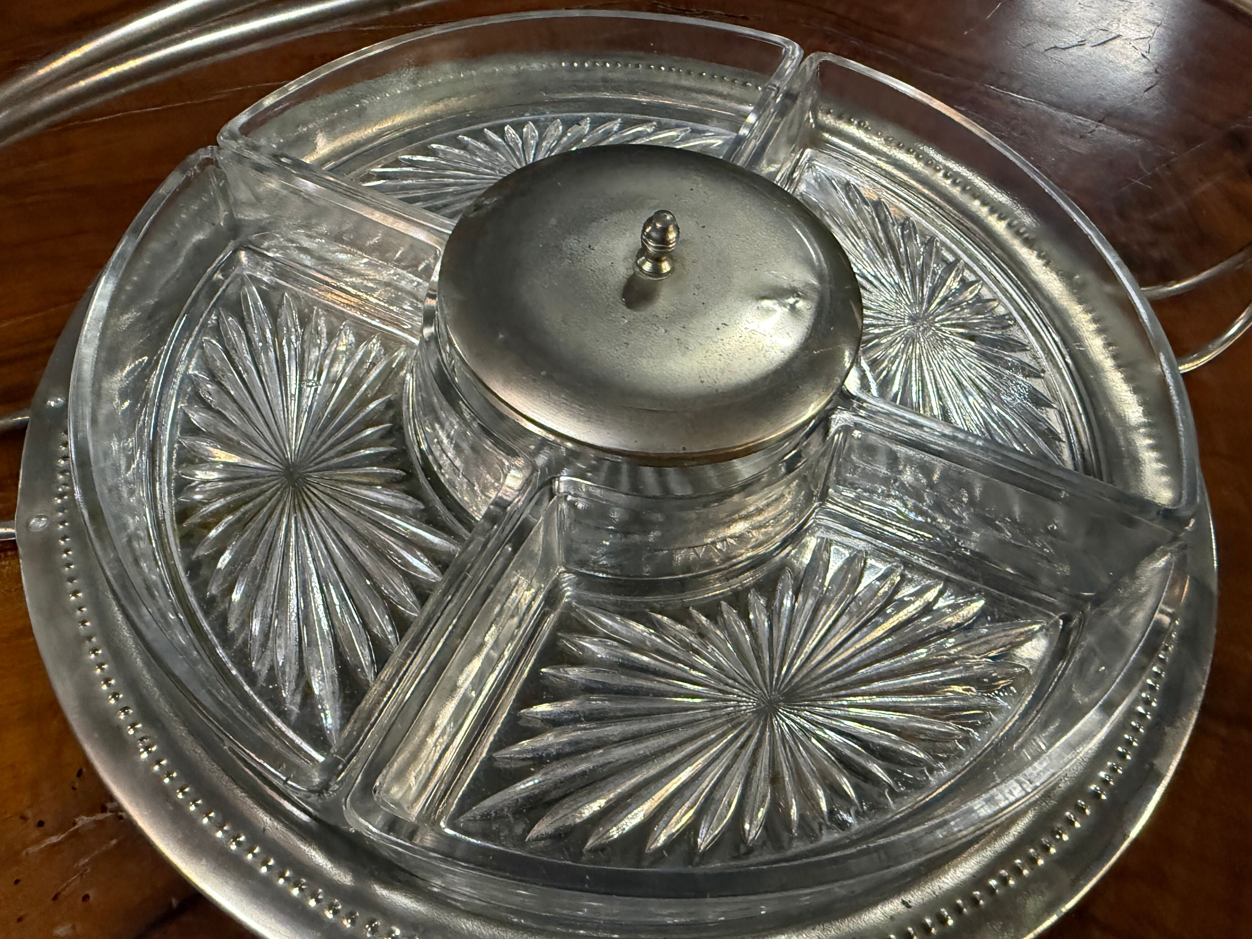 Silver-plated aperitif server