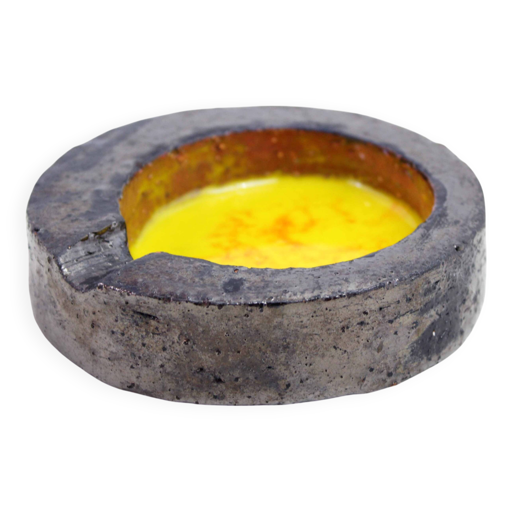 1970 enamelled stoneware ashtray