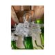 Green Murano Glass Chandelier with Trasparent Rostrato Boubeches from Simoe