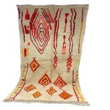 Handmade wool berber rug 250 x 147 cm