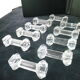 Set of 10 crystal knife holders Column shape identical to Baccarat