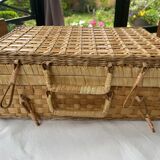 Wicker suitcase