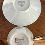 Set of 6 coffee cups and saucers by Bernardaud.