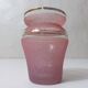 vase en verre granité rose et or Vintage
