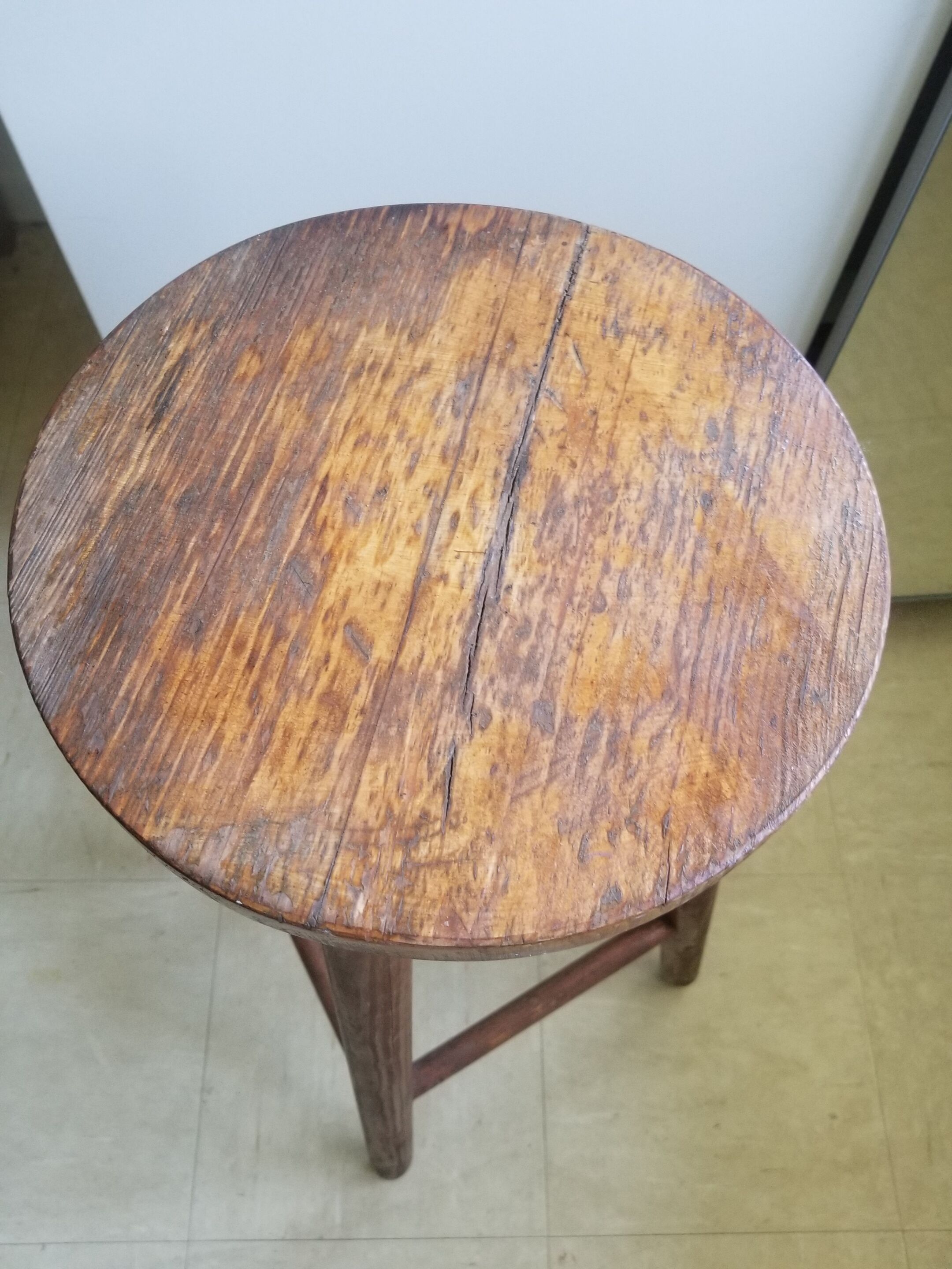 Old farm top stool