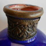POT / TERRACOTTA VASE VERNISSEE / DECOR BRASS