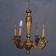Gloss wood Golden 4 lights