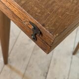 Vintage oak wallet table