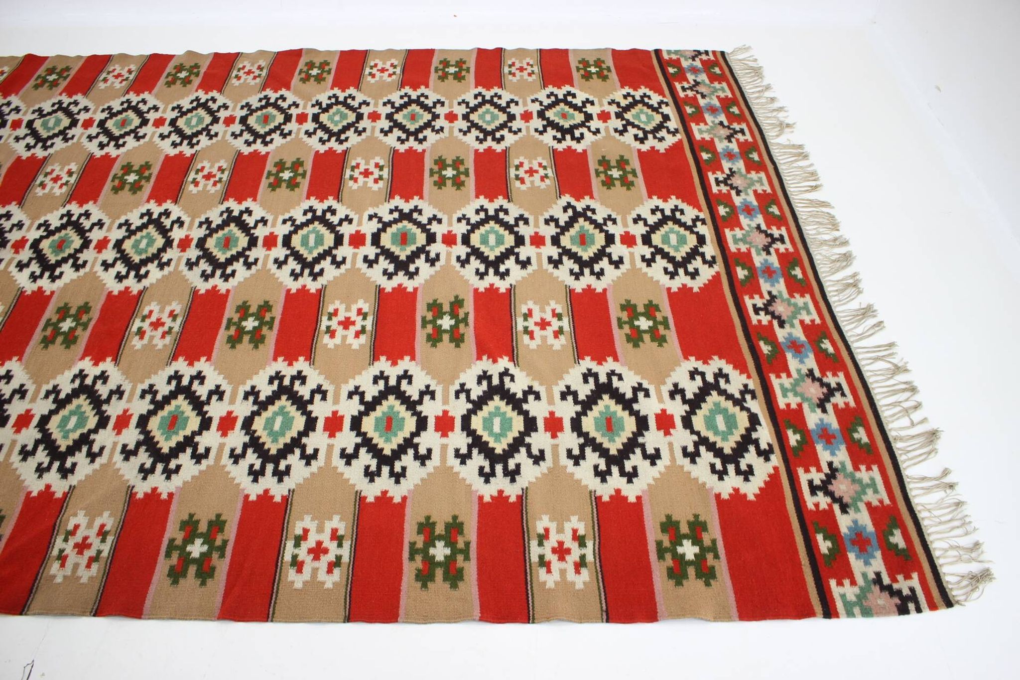 1940s Wool Rug/Carpet, Czechoslovakia