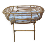 Old bamboo cradle basket