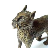 Book greenhouse, bronze leopards, 70s