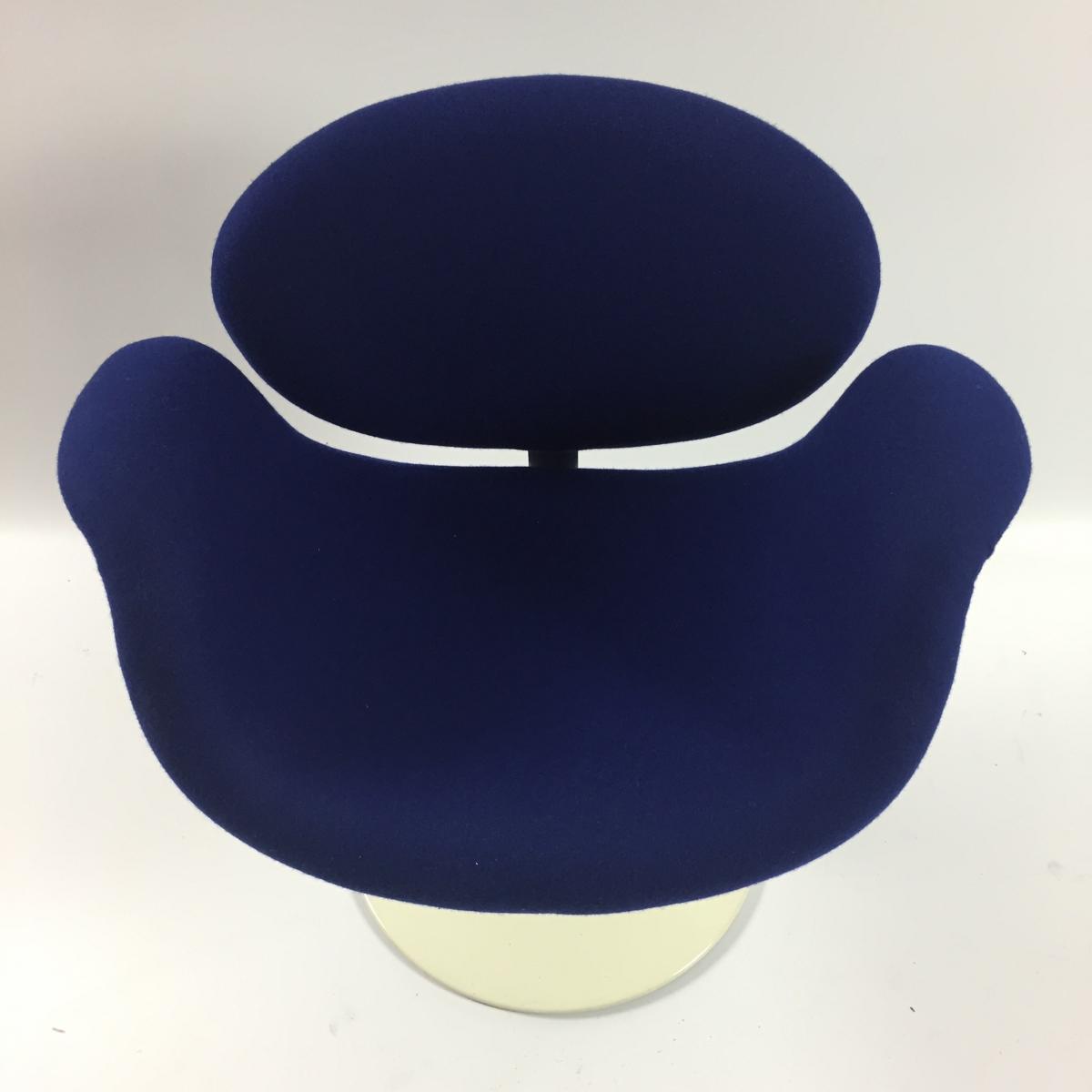 Chair Tulip blue by Pierre Paulin for Artifort 1960