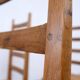 Set of six high back French dining chairs