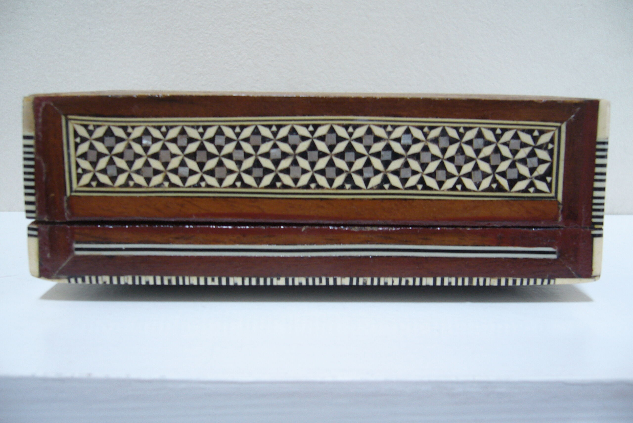 Oriental-style mother-of-pearl wooden box