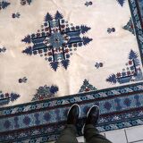 Tapis berbère tunisien vintage en laine fait main – 199 x 252 cm - 1C1035