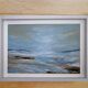 Abstract marine landscape painting, original signed and delivered with its certificate.