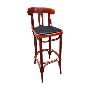 Tabouret de bar bois courbé 1970