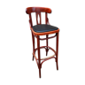 Curved wood bar stool 1970