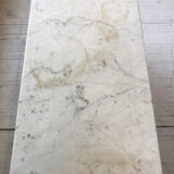 Oak and marble farm table