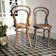 Wooden bistro chairs and canning
