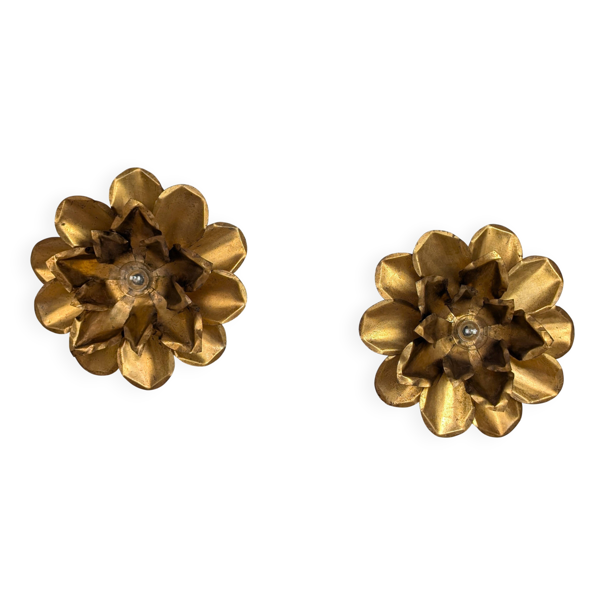 Paire appliques "fleur"