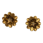 Paire appliques "fleur"