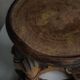Decorative stool carved from African hardwood / Tribal art piece, mid-20th century