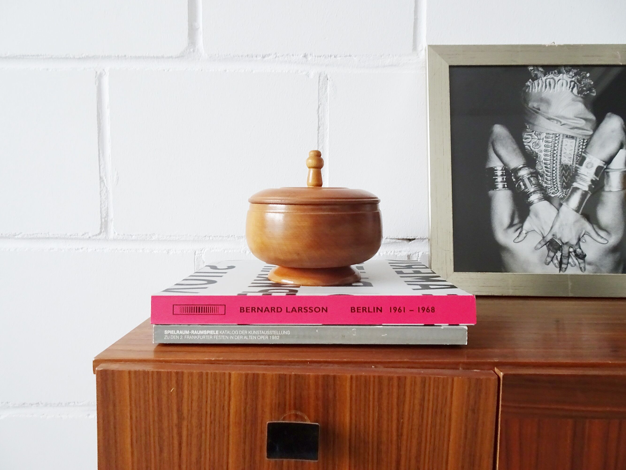 wooden box mid century