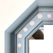 Painted wooden mirror, Folk Art patterns - 72 x 41.5 cm