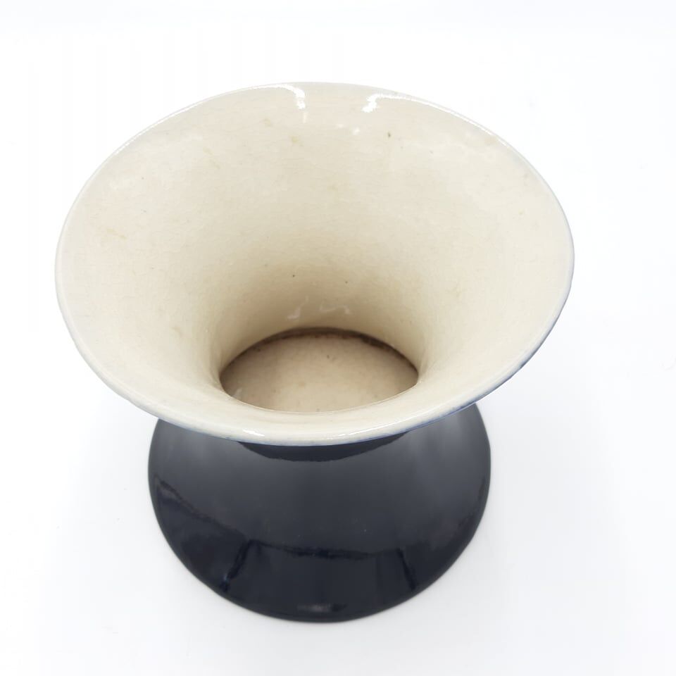 Ultramarine blue ceramic vase