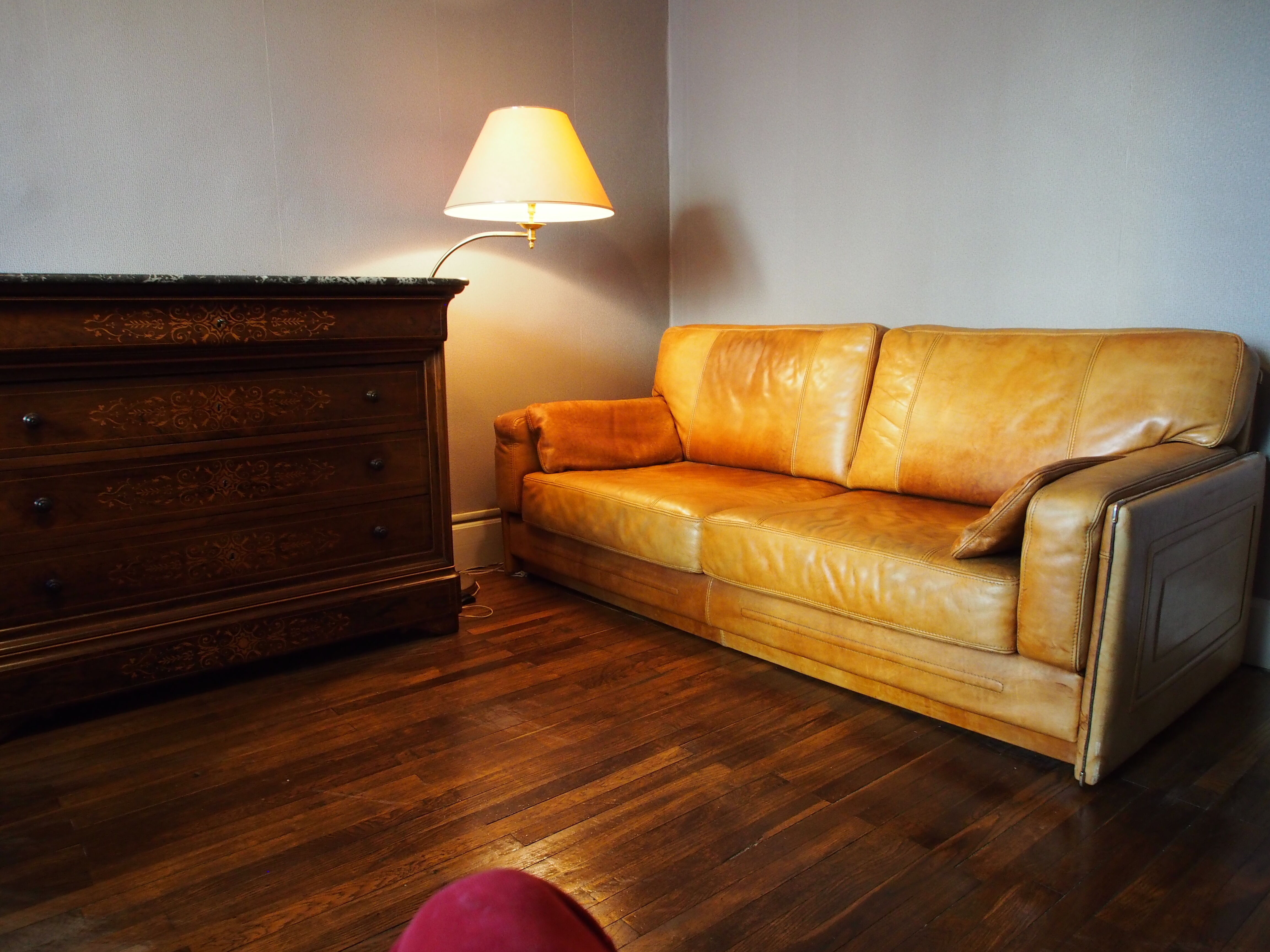 Marco Milisich leather sofa for Baxter Arcon