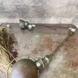 Jielde patinated lamp 1950