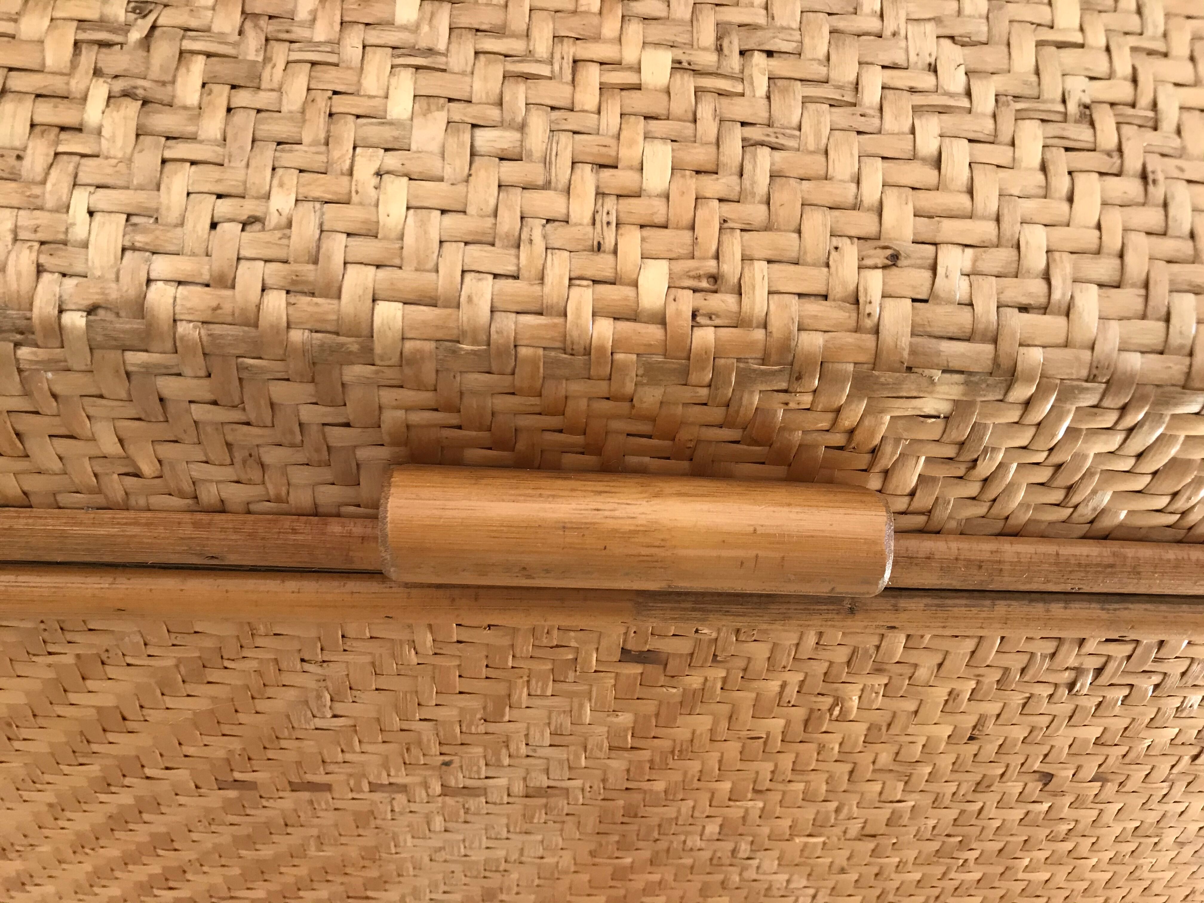 Vintage rattan box