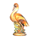 Statuette "stork" Italy 1960s
