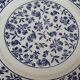 Cheese plate with floral decoration