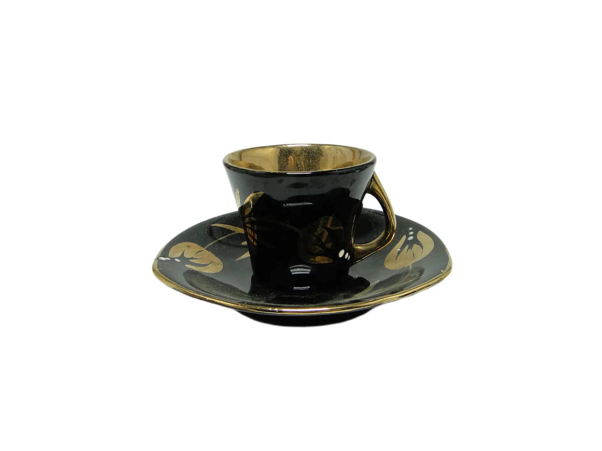 Cup and saucer set, Chic & Glam, porcelain, Chodzież, Poland, 1970s